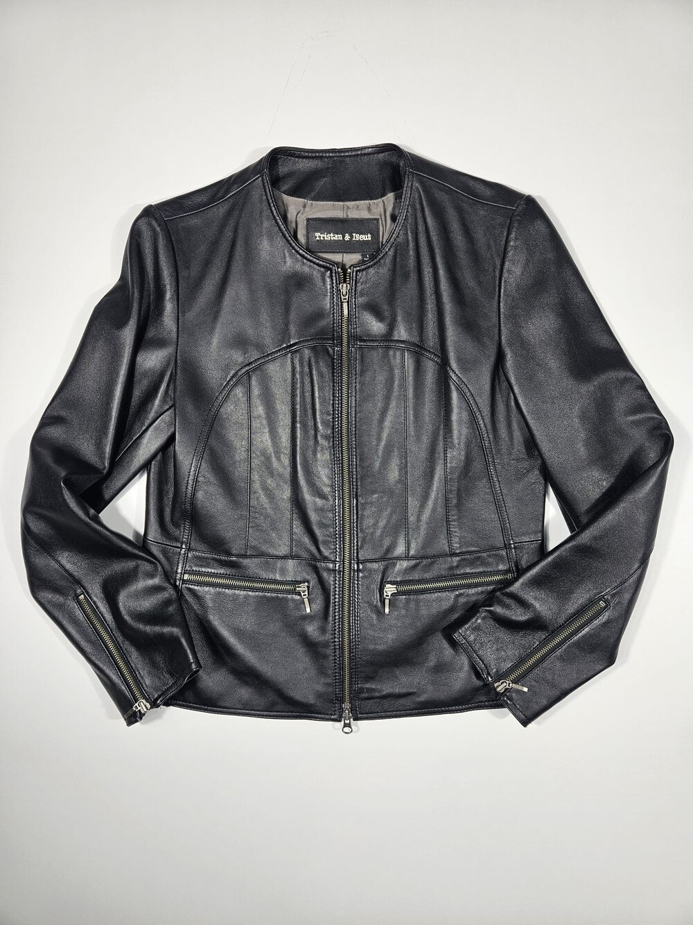 Tristan & Iseut Genuine Leather Jacket – Women’s Large - Picture 3 of 11